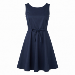 Navy Sleeveless Women's Dress