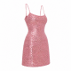 Pink Sequin Women's Dress