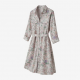 Collared Pockets Button Floral Shirt Dress