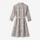 Collared Pockets Button Floral Shirt Dress