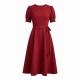 Red Women's Midi Dress