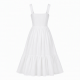 White Sleeveless Women's Dress