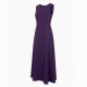 Purple Sleeveless Lined Maxi Dress