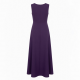 Purple Sleeveless Lined Maxi Dress