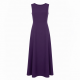 Purple Sleeveless Lined Maxi Dress
