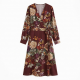 Wrap Floral Autumn Winter Dress