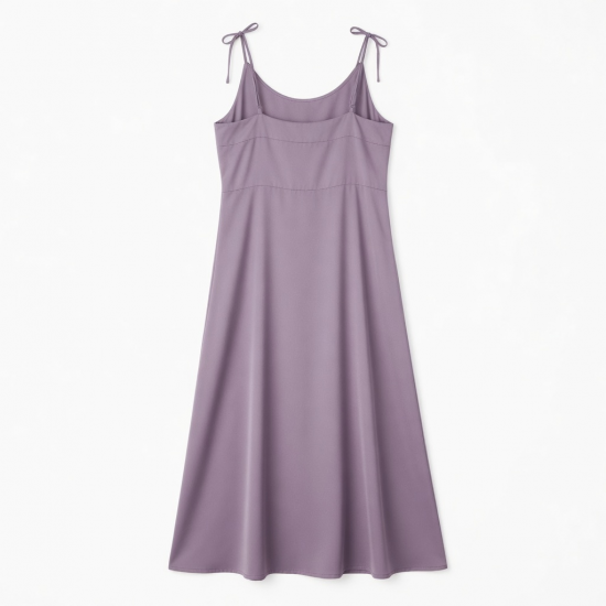 Scoop Neck Strappy Sleeveless Polyester Women's Maxi Dress
