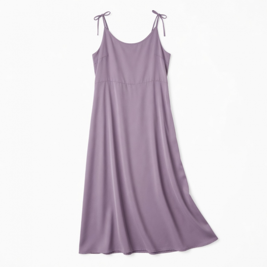 Scoop Neck Strappy Sleeveless Polyester Women's Maxi Dress